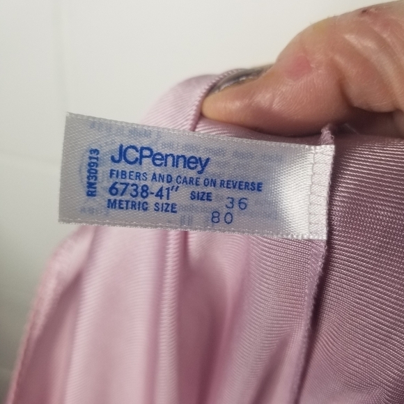 Vtg 70s nylon lilac pink long slip dress lingerie - Picture 5 of 7